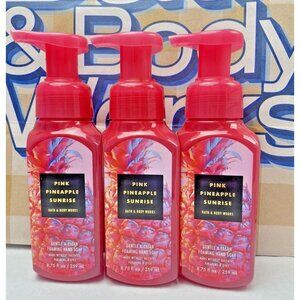 BATH & BODY WORKS GENTLE & FOAMING HAND SOAP PINK PINEAPPLE SUN 3-PACK